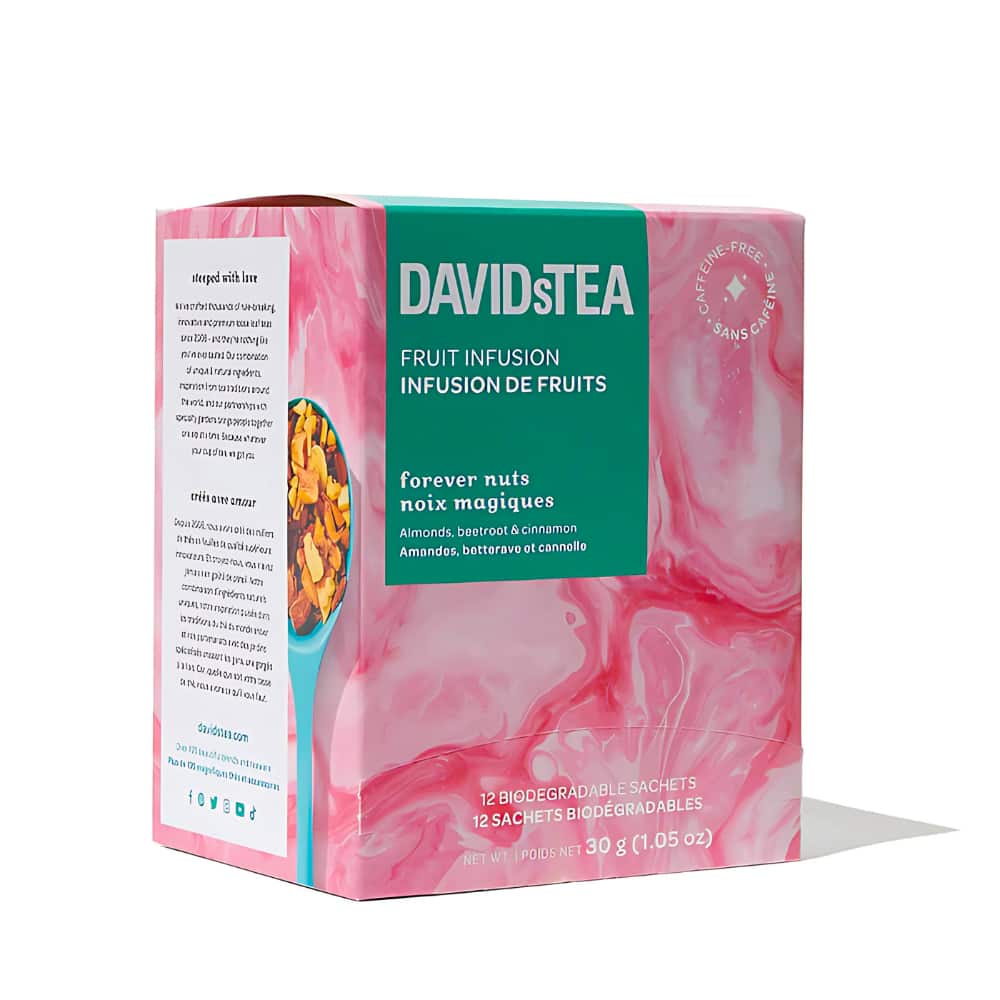 DAVIDsTEA Fruit Infusion Tea - Forever Nuts - 12's