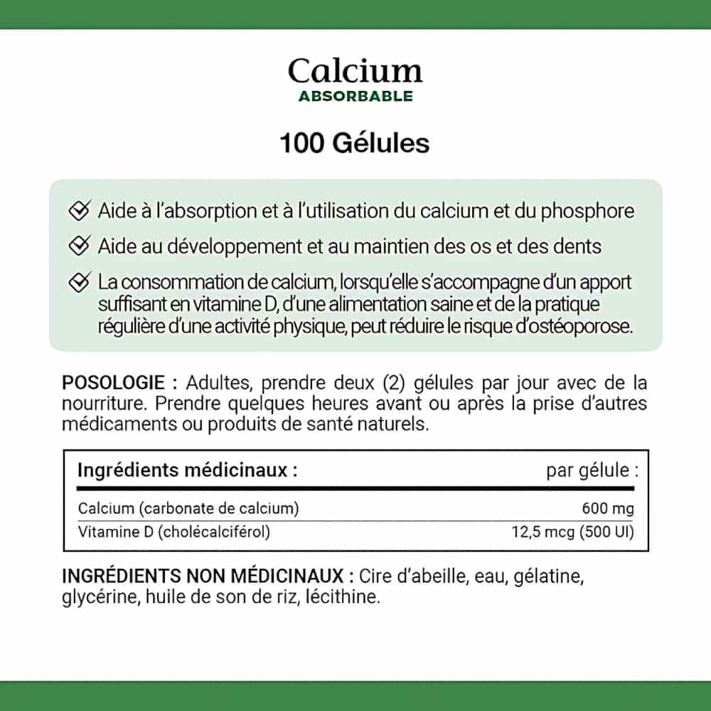 Calcium Pills plus Vitamin D3 Supplement, Helps maintain bones, 1200mg