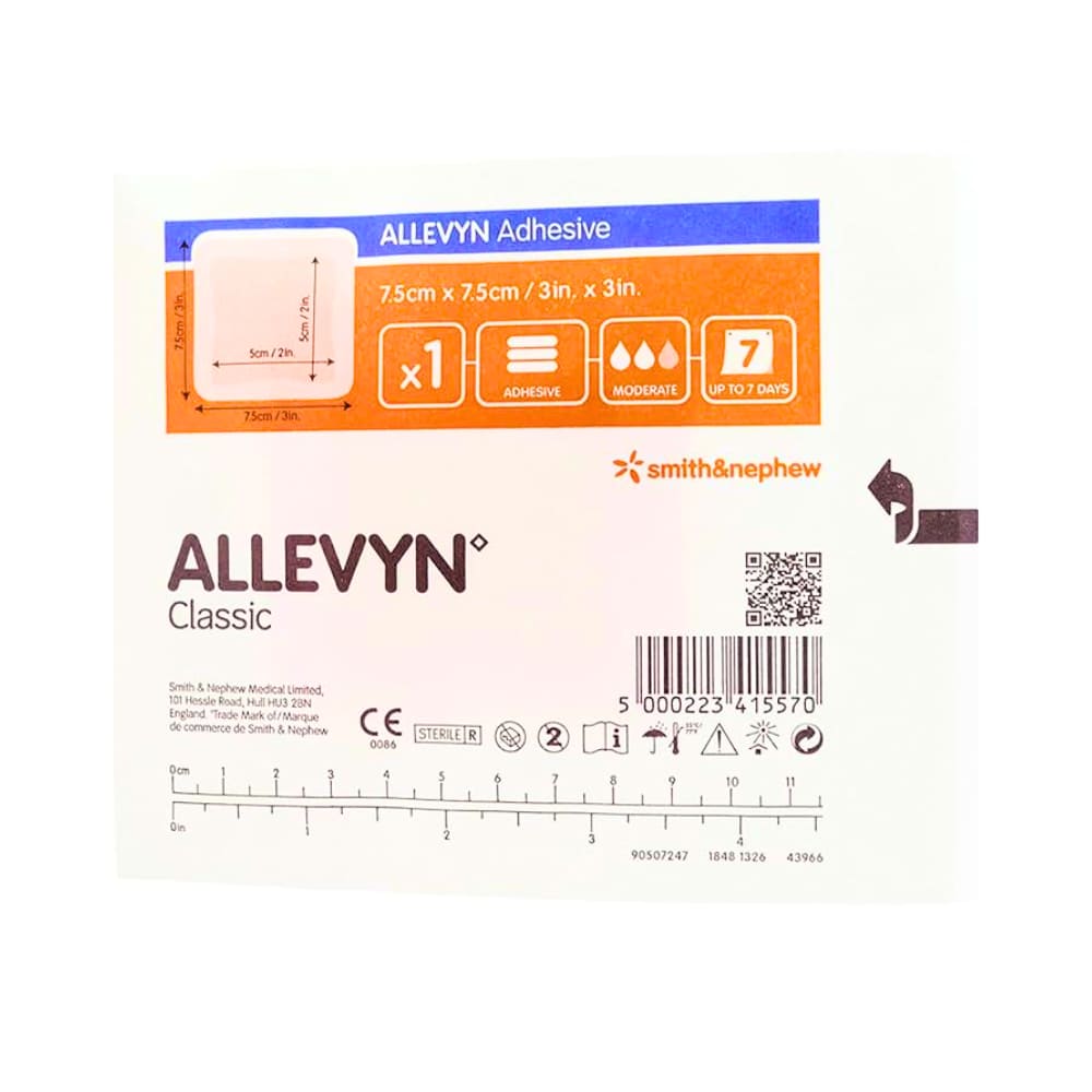 Dressing Adhesive Allevyn 3"x3" - Smith & Nephew 66020043