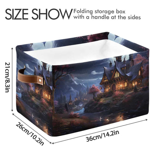 Castle in Magic Storage Basket Large Bin