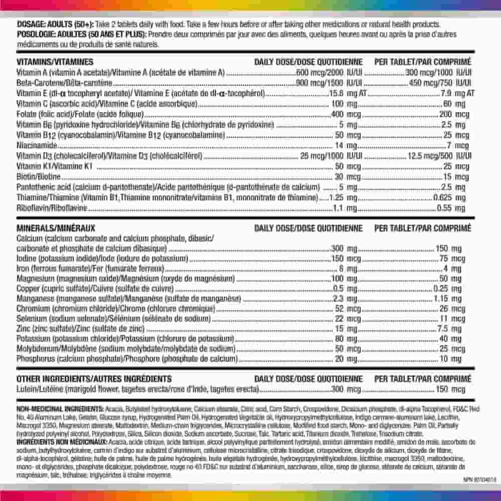 Centrum Women 50+ Multivitamin and Multimineral Supplement, Mini Tablets, 160 Count