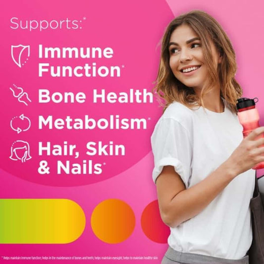 Centrum MultiGummies Multi+Beauty Multivitamin Supplement Gummies for Hair, Skin & Nails, 90 Count