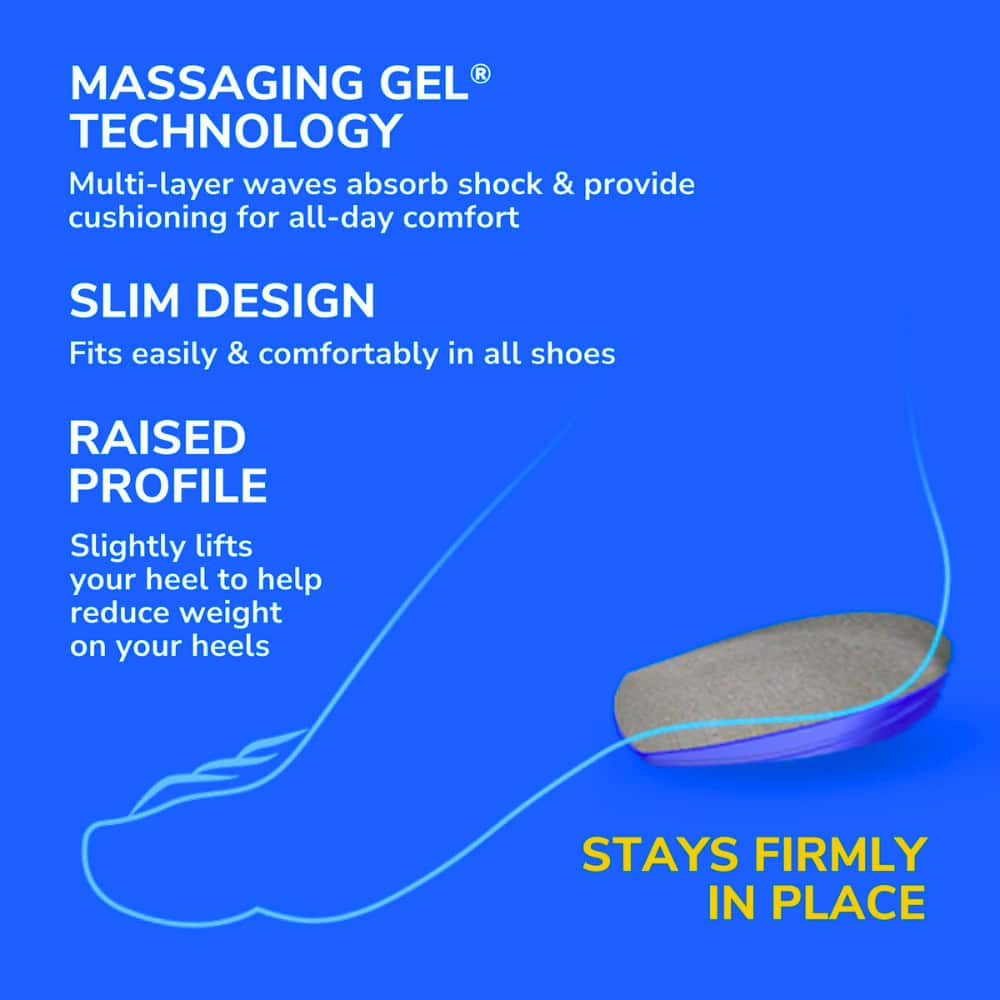 Dr. Scholl’s® Comfort Heel Cushions with Massaging Gel Advanced, Men's, Sizes 8-13