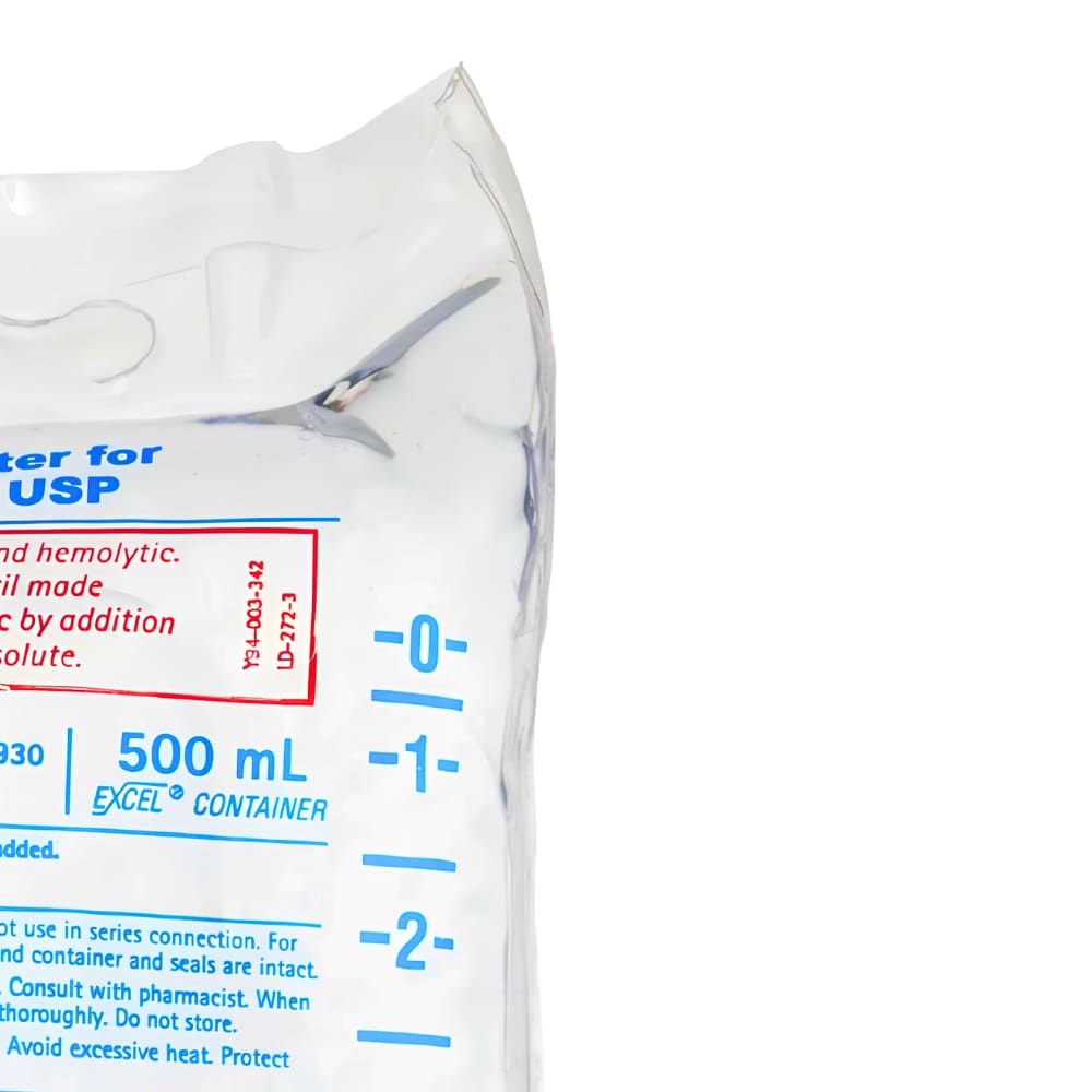 Sterile Water for Injection, USP 500ml, 24/Case