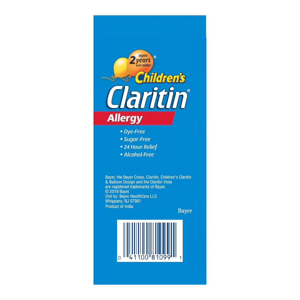Claritin Kids, Allergy Medicine, 24-Hour Non-Drowsy Relief Syrup, Grape Flavour, 240 mL