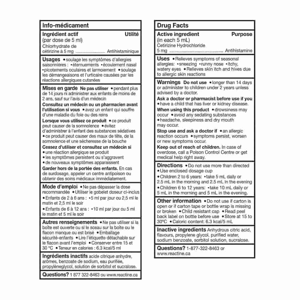 Children’s Liqiuid Allergy Medicine, Grape Flavour, 5mg