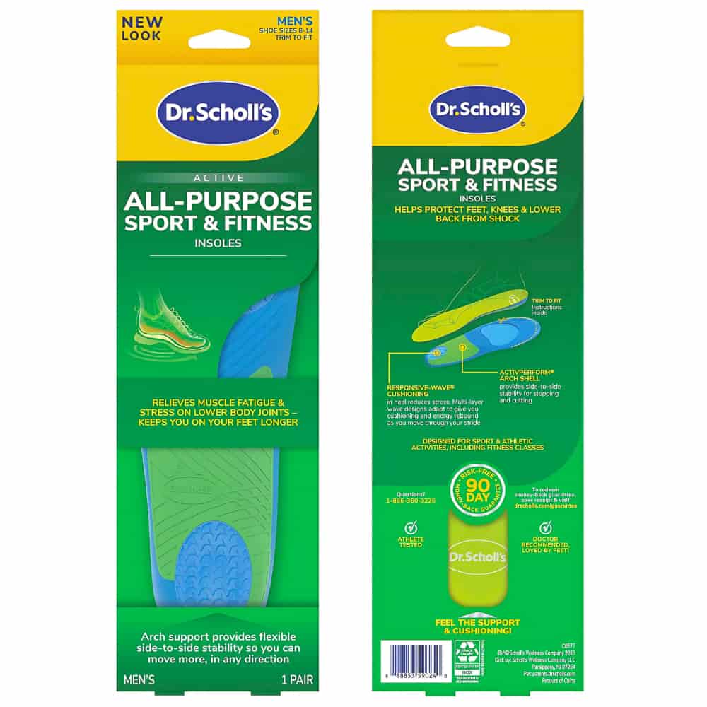 Dr. Scholl’s® Athletic Series Sport Insoles, Women's, Sizes 6-10