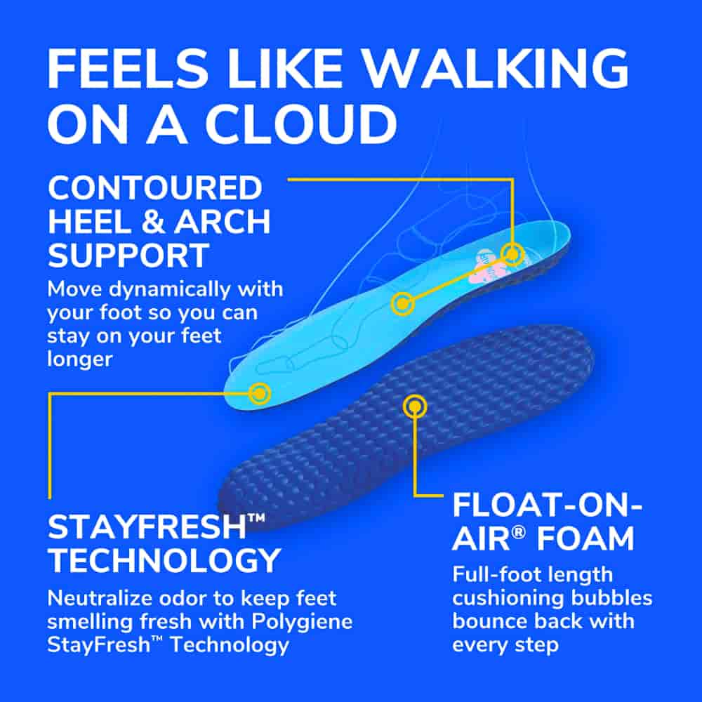 Dr. Scholl’s® Float-On-Air™ Foam Insoles, Women's, Sizes 6-10