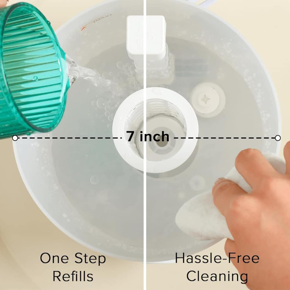 3L No Leak Plant Humidifiers for Grow Tent Greenhouse and Grow Room, Top-Fill, Auto Shut Off, with Extendable Targeting Hose Perfect for Indoor Plant Care and Humidity Control (Single Dual Fog Output