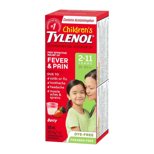 Children's Medicine, Fever & Pain, Banana Berry Liquid