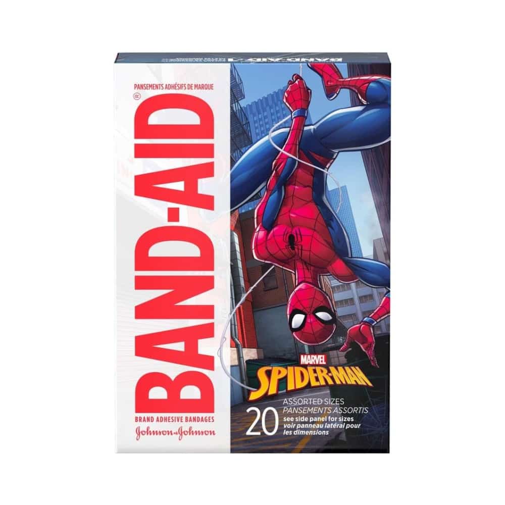 Adhesive Bandages for Kids, Marvel Spiderman