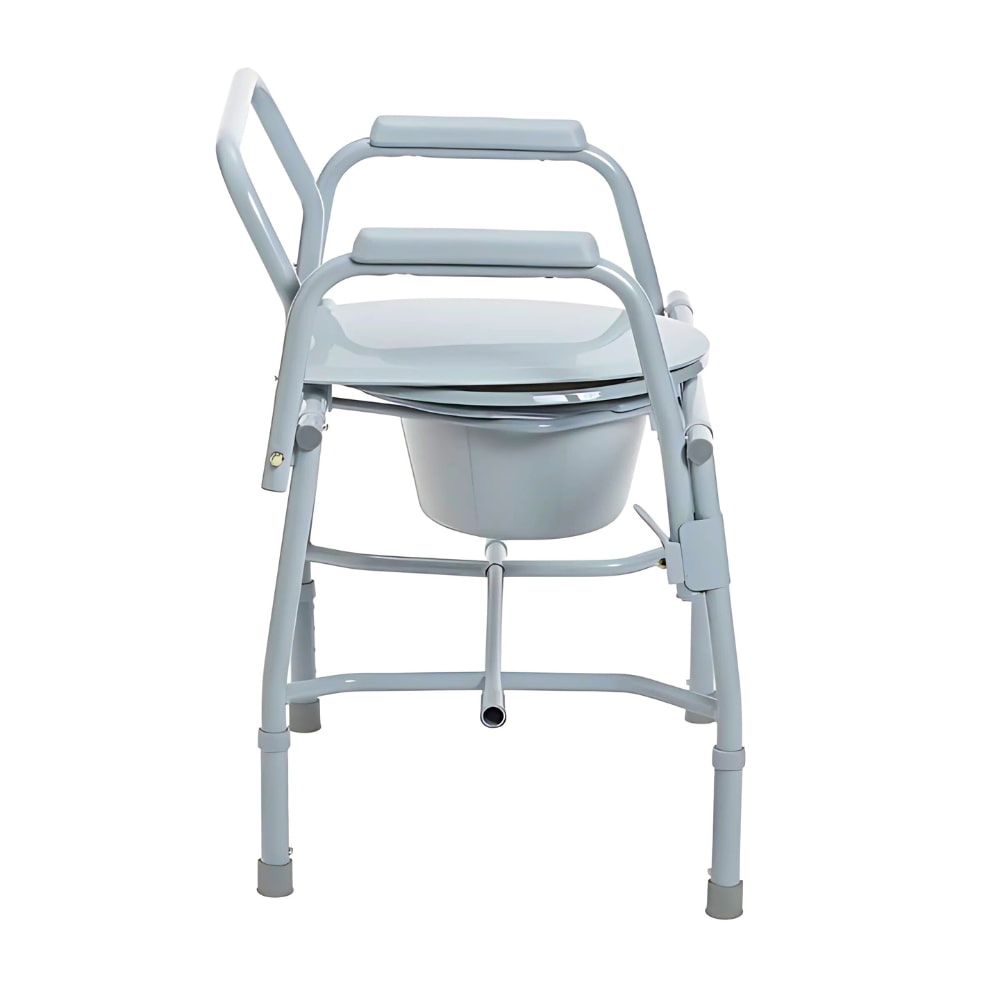 Deluxe Steel Drop-arm Commode