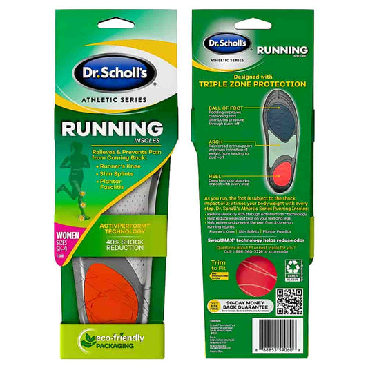 Dr. Scholl’s® Athletic Series Running Insoles, Women's, Sizes 5.5-8