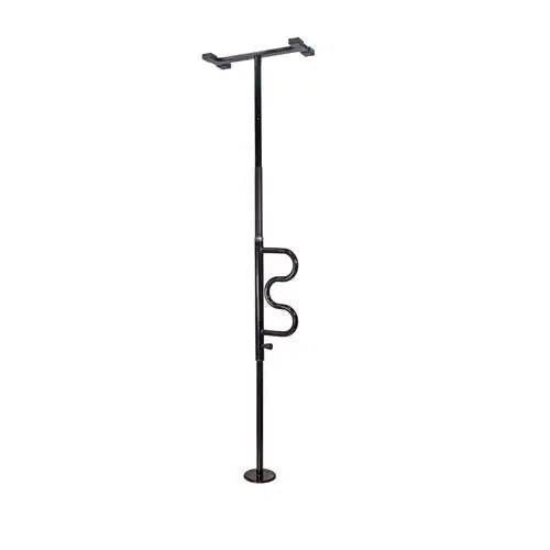 Standers Security Pole, 7ft - 10ft Ceilings, White - Ea/1