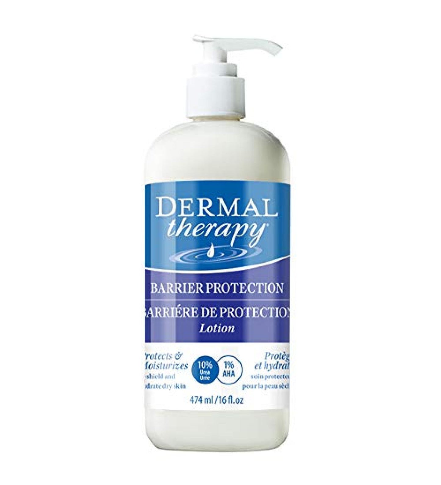 Dermal Therapy Barrier Protection Lotion - Shields Skin Against Irritants and Harsh Chemicals | 10% Urea and Custom Blend of Ingredients that Create Protective Barrie