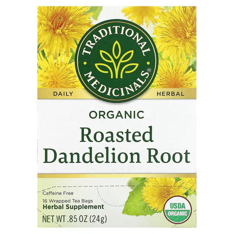 Traditional Medicinals Herbal Tea - Organic Roasted Dandelion Root - 16's
