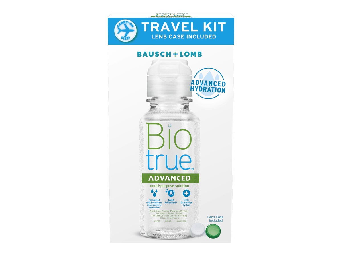 Biotrue Advanced Travel Kit Contact Lens Disinfecting Solution - 60ml
