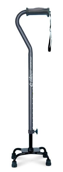 Airgo Comfort-Plus Adjustable Quad Cane, Large Base