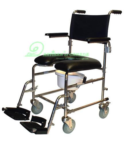 Artisan Shower Commode Chair with Casters