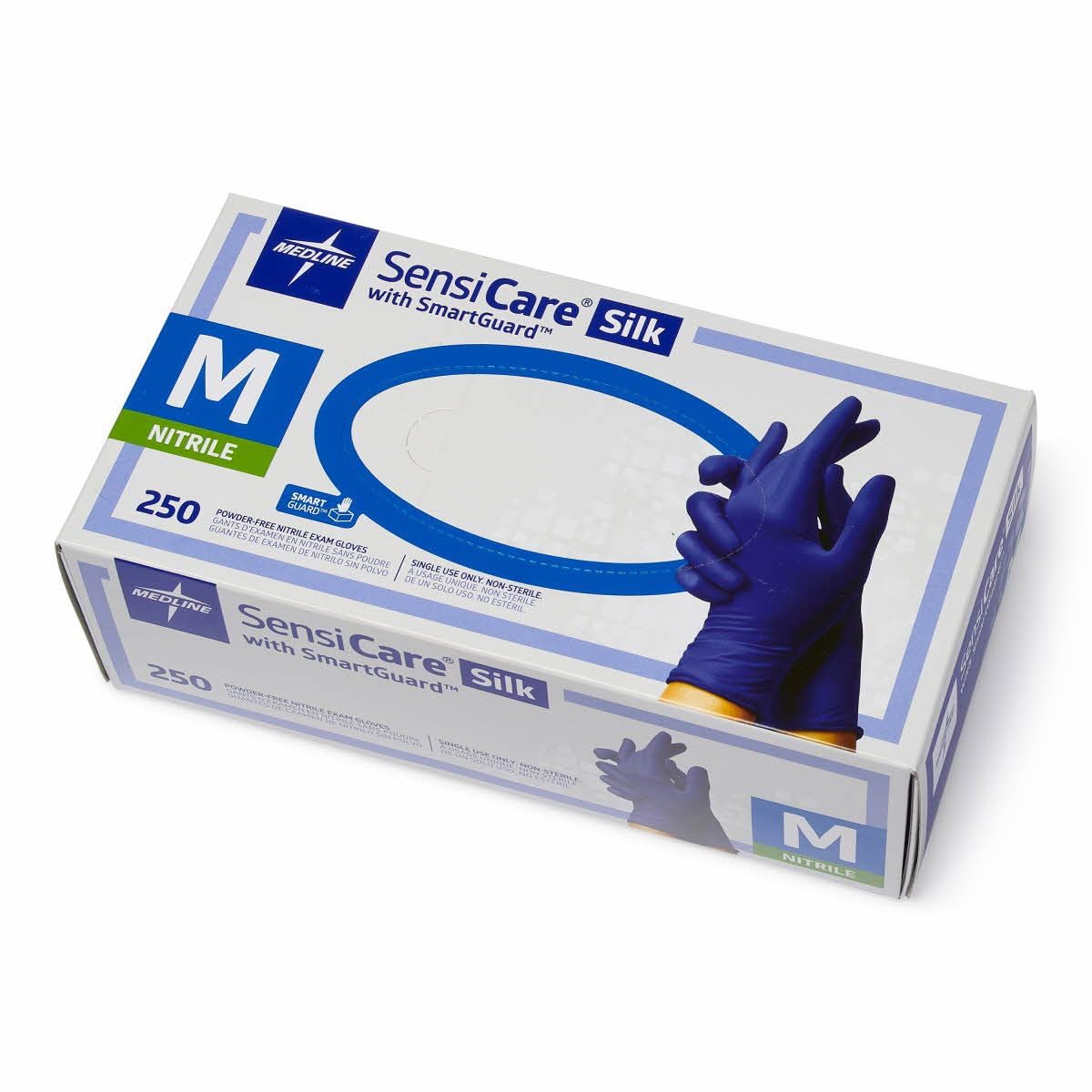 Gloves, Nitrile Powder Free (SensiCare Silk), Medium - 250/Box