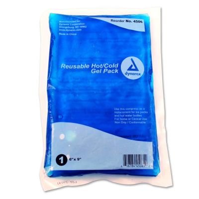 Dynarex® Reusable Hot and Cold Gel Packs, 6" x 9" (Per Each)