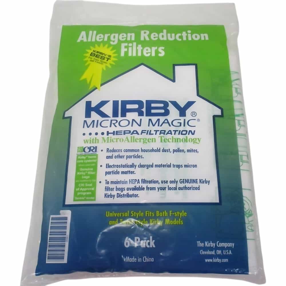 6 Kirby Vacuum Cleaner Bags Hepa Cloth Sentria II F Style Micron Magic (1)