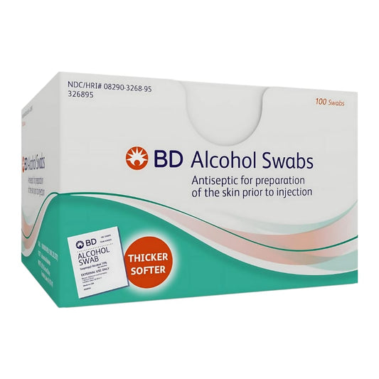 70% isopropyl alcohol swabs