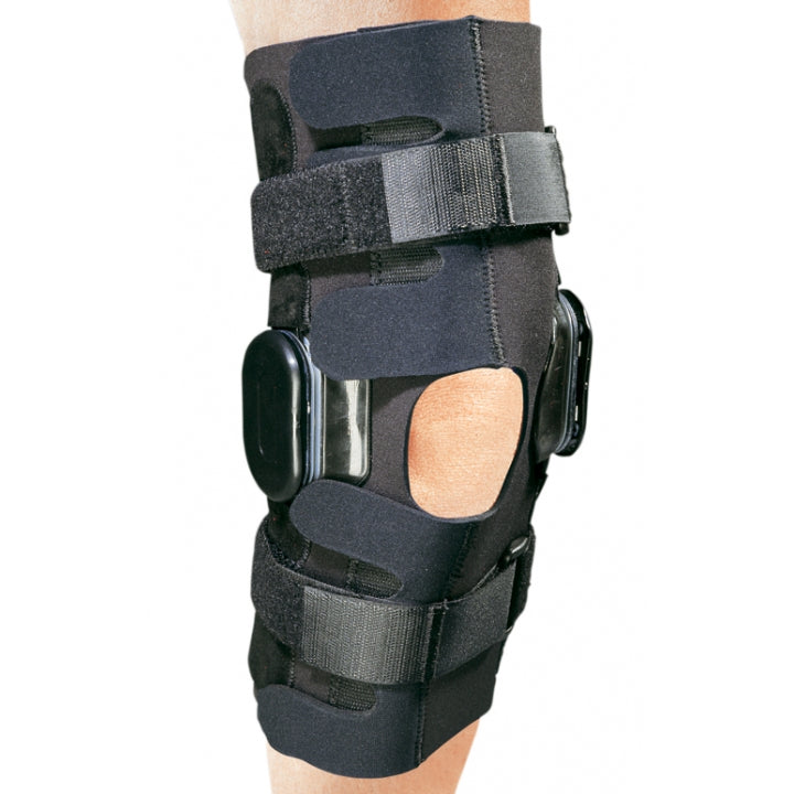 Ea/1 Procare Action Knee Brace/Wrap Xxl (25 1/2 - 28") 13"L Neoprene Black Front Opening Dual Axis Hinges 1" Adjustable Straps