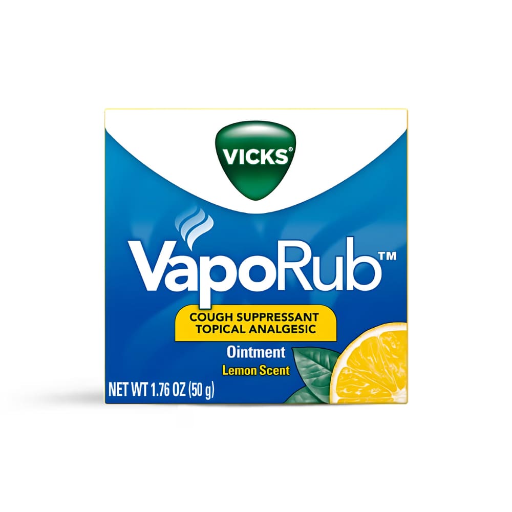 7 Pack Vicks VapoRub Cough Relief Topical Analgesic Ointment Lemon Scent 1.76 oz