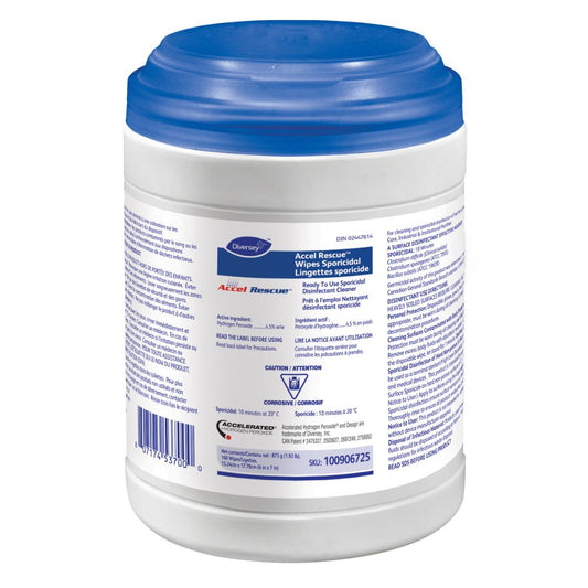 Accel® Rescue Wipes Sporicidal, 6" x 7"