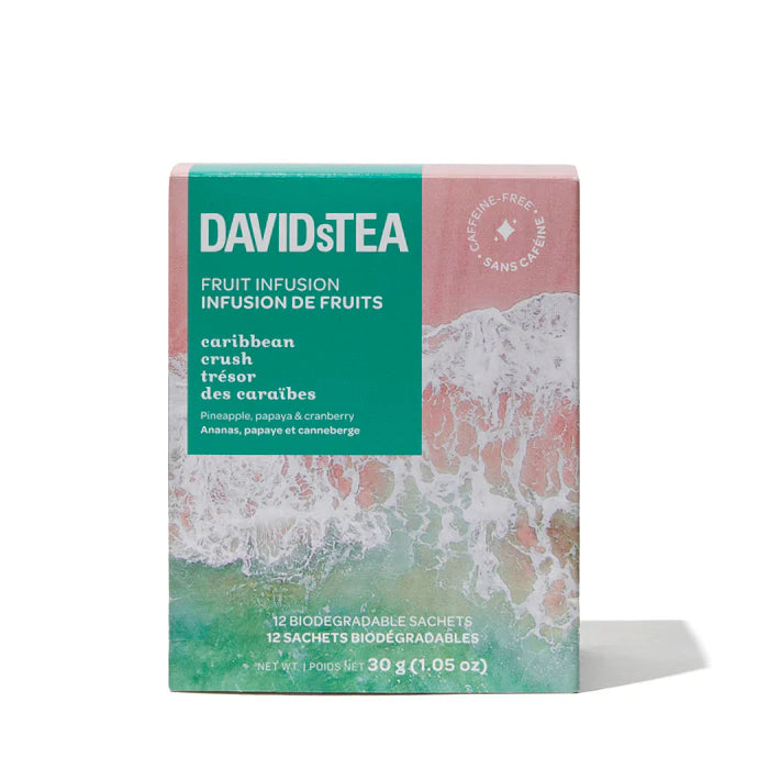 DAVIDsTEA Fruit Infusion Tea - Caribbean Crush - 12's