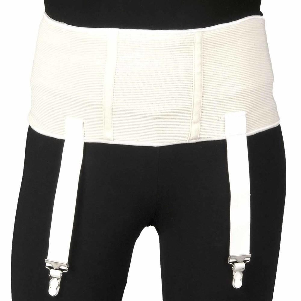 Ea/1 Truform 6" Garter Belt For Men Lg (44-46") White
