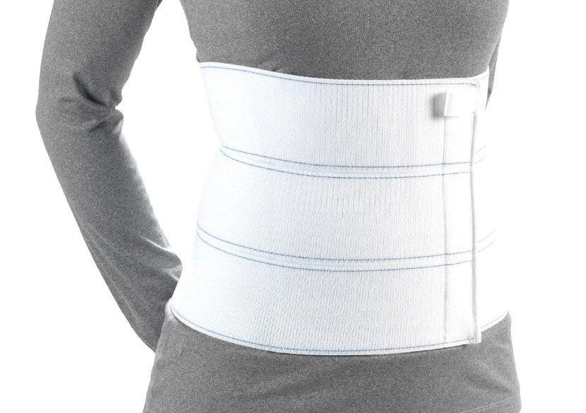Ea/1 Otc Minimum Universal Unisex 3-Panel Binder White Large (60-75") Molds To Contours W/ Gentle Full-Length Support & Pull-Tab Assists