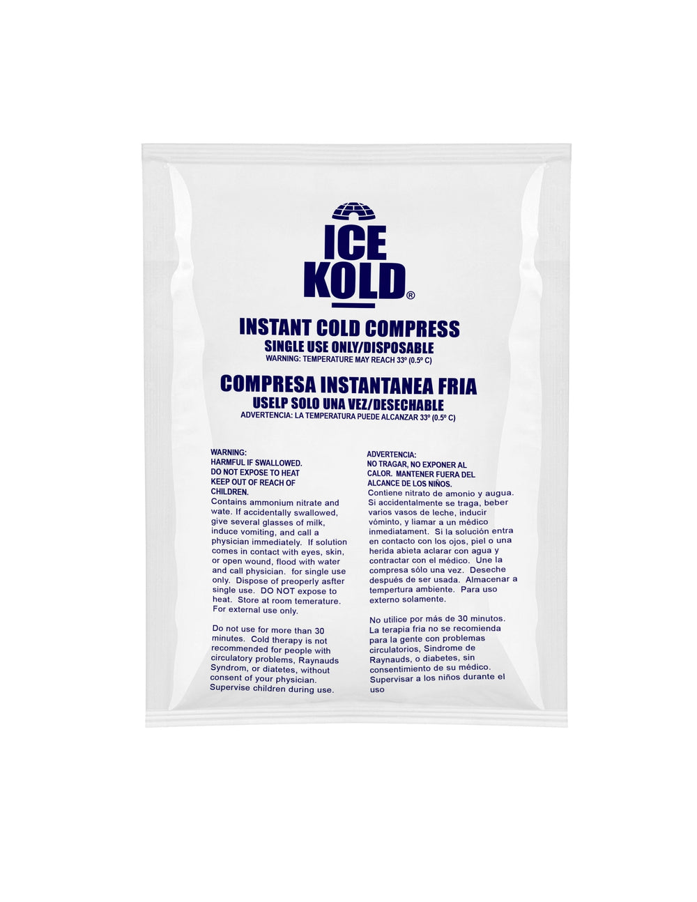 Cs/24 Instant Cold Compress, Disposable 9"X12"
