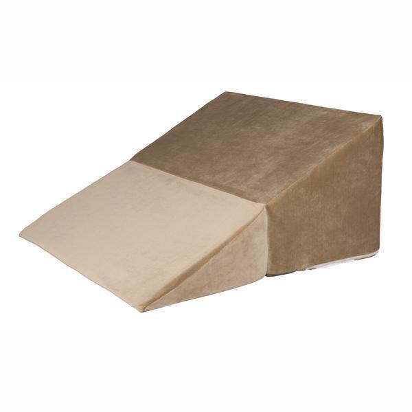 Ea/1 Foldable Bed Wedge 12" Firm Removable/Washable Beige Cloth Cover