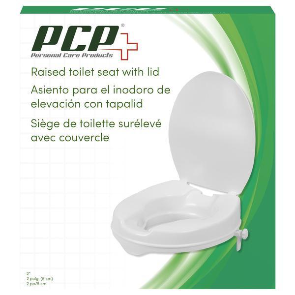 Ea/1 Molded 2" Raised Toilet Seat With Lid Elongated Bowl
