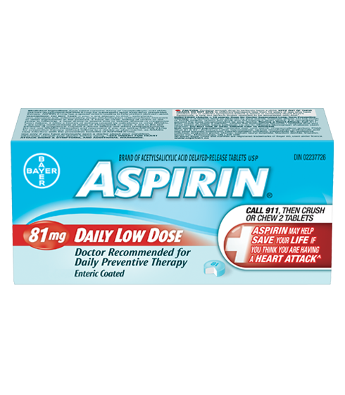 Bayer: Aspirin® 81 mg Enteric Coated Daily Low Dose