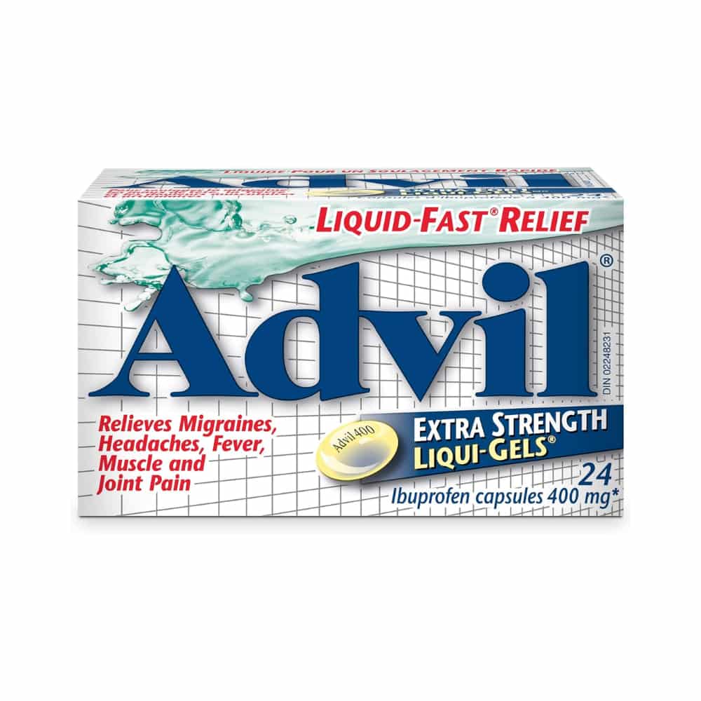 Advil Extra Strength Liqui-Gels for Headaches, Migraines, and Pain Relief, 400 mg Ibuprofen, 24 Count