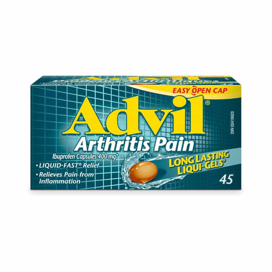 Advil Arthritis Pain Ibuprofen Capsules 400 mg 45 Long Lasting Liqui-Gels