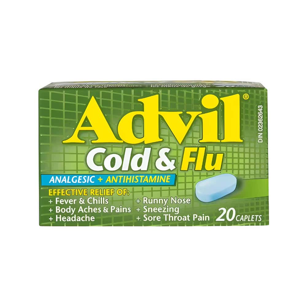 Advil Cold & Flu Analgesic + Antihistamine 20 Caplets