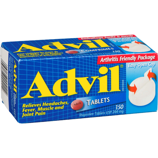 Advil Regular Strength Ibuprofen Tablets for Headaches and Pain Relief, 200 mg, 150 Count