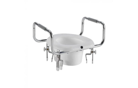 Airway Adjustable Raised Toilet Seat With Arms