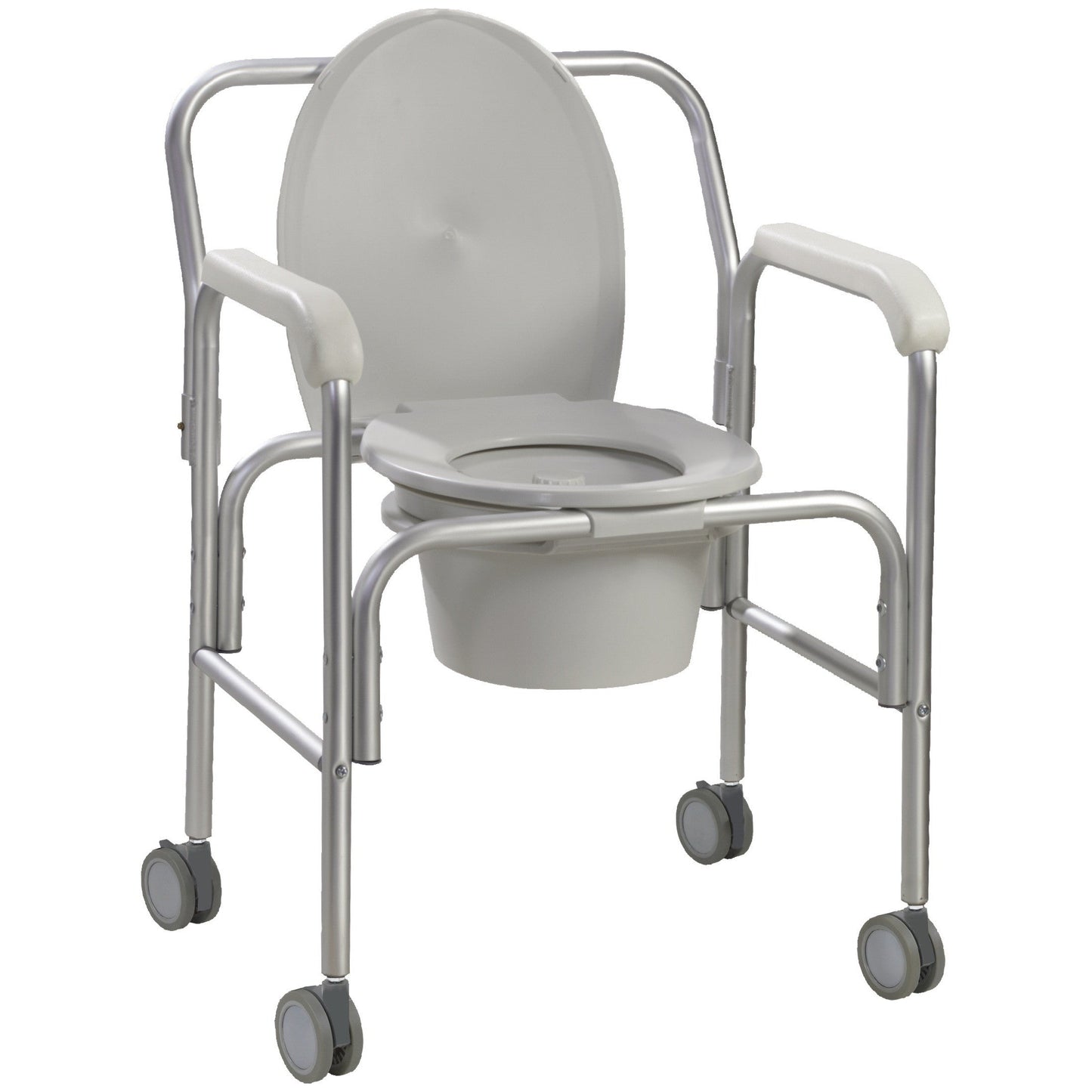 Aluminum Commode with Wheels