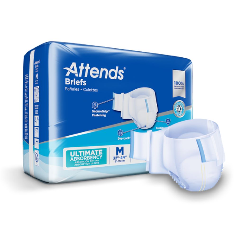 Attends® Briefs, Ultimate Absorbency, Medium