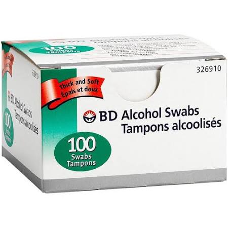 BD ALCOHOL SWABS 100BD ALCOHOL SWABS 100