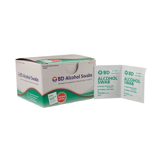BD Alcohol Swabs 100 Each (Pack of 3)