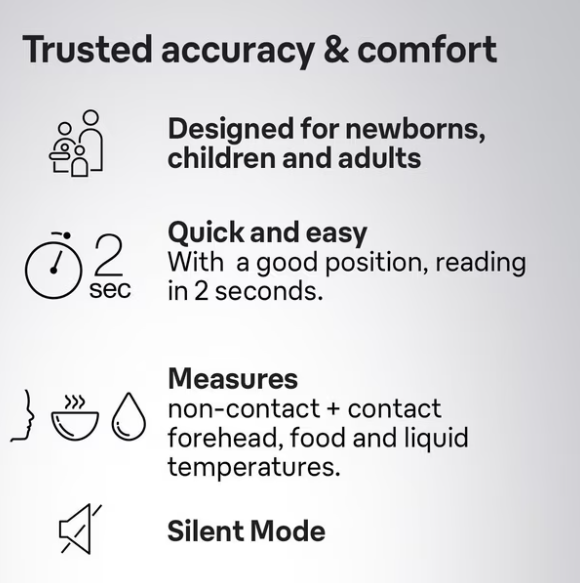 BNT400CA No Touch + Forehead Thermometer