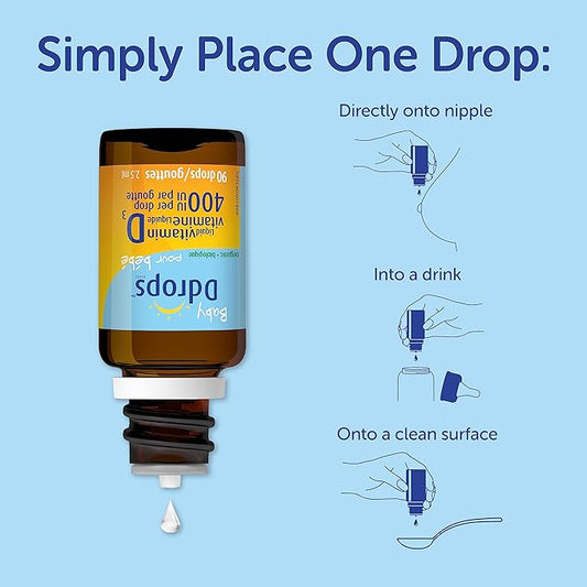 Baby Ddrops 400 IU Vitamin D3, 90 drops