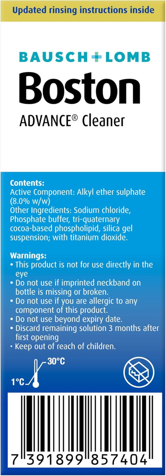 Bausch + Lomb Boston Advance Contact Lens Cleaner - 30ml