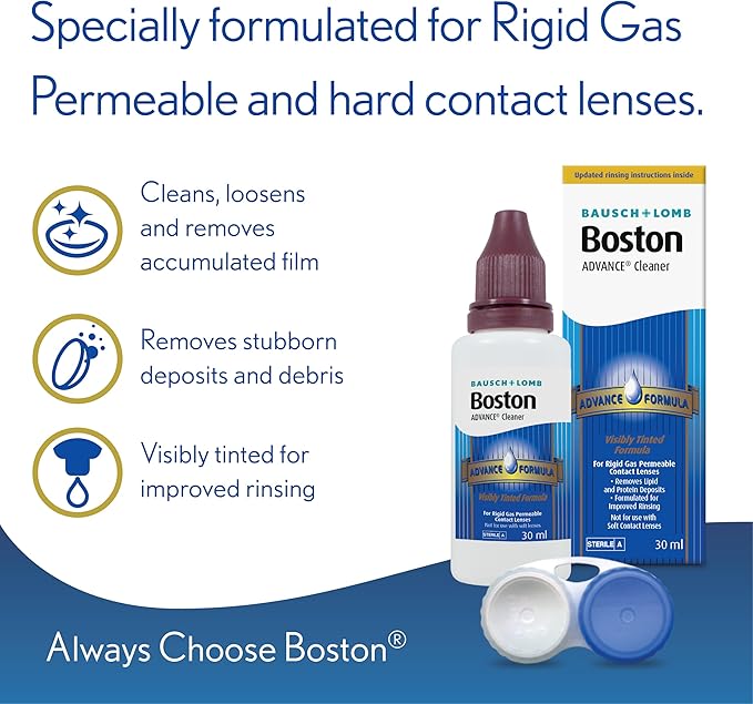 Bausch + Lomb Boston Advance Contact Lens Cleaner - 30ml